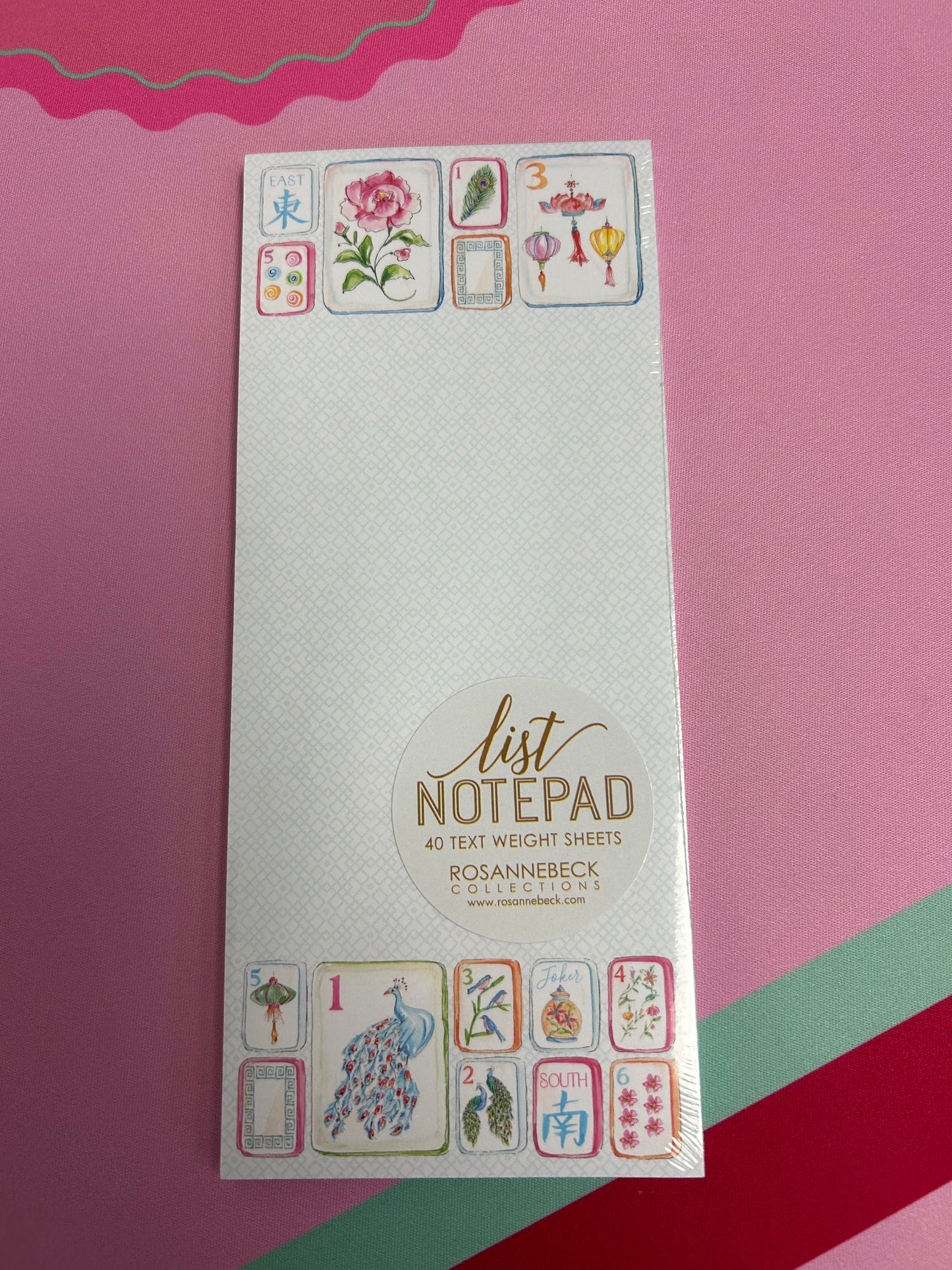 MAHJONG LIST NOTEPAD