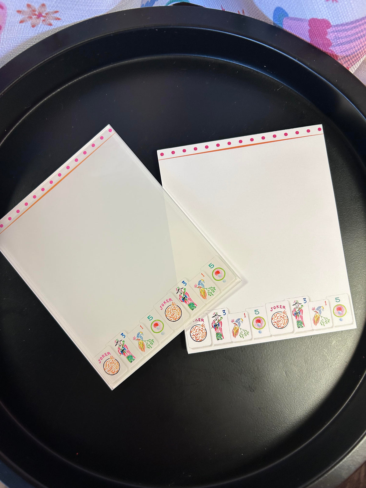 MAHJONG ACRYLIC & PAPER NOTEPAD DUO