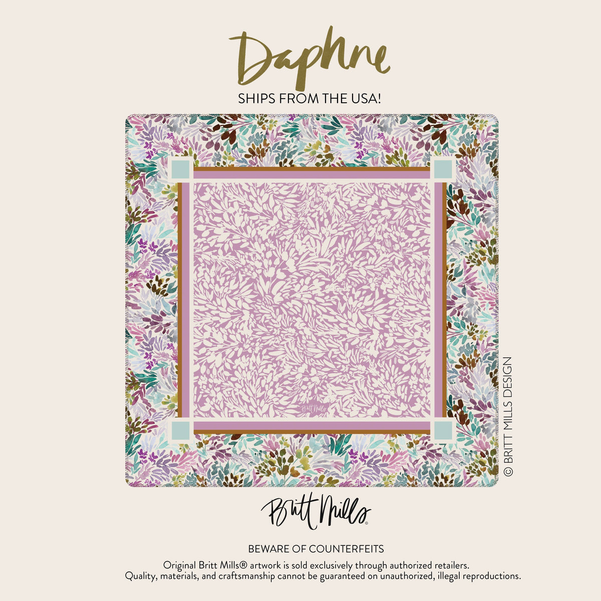 Daphne Neoprene Mahjong Mat