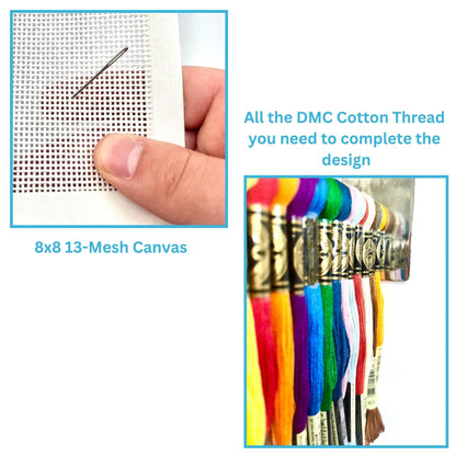 Crack Dot Bam Needlepoint Design