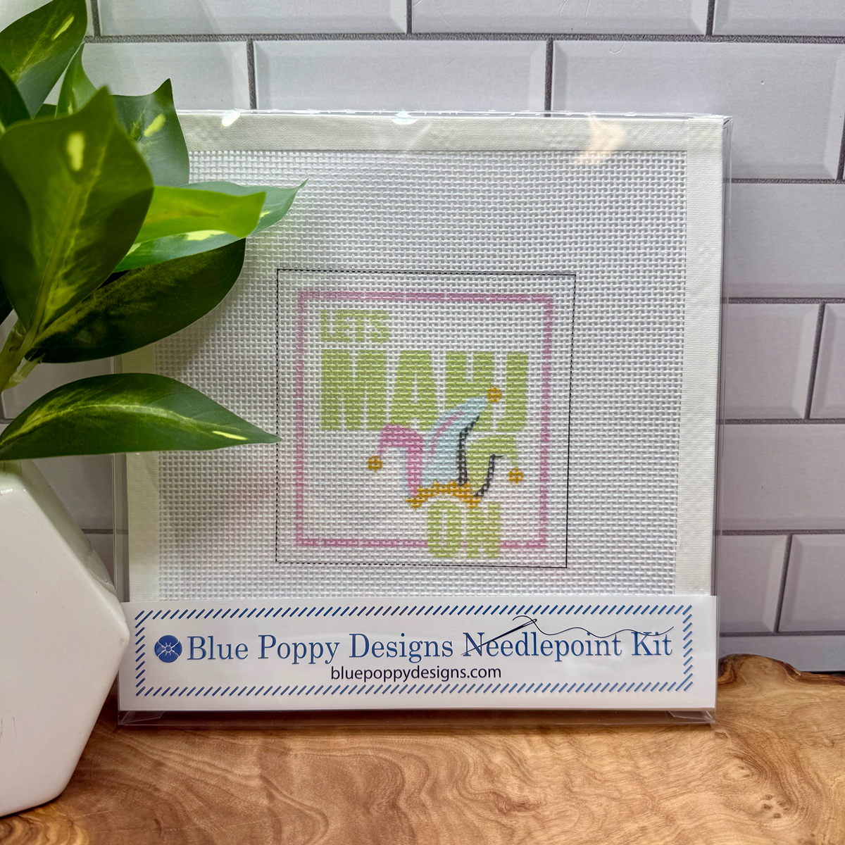 "Lets Mahj On" Needlepoint Design
