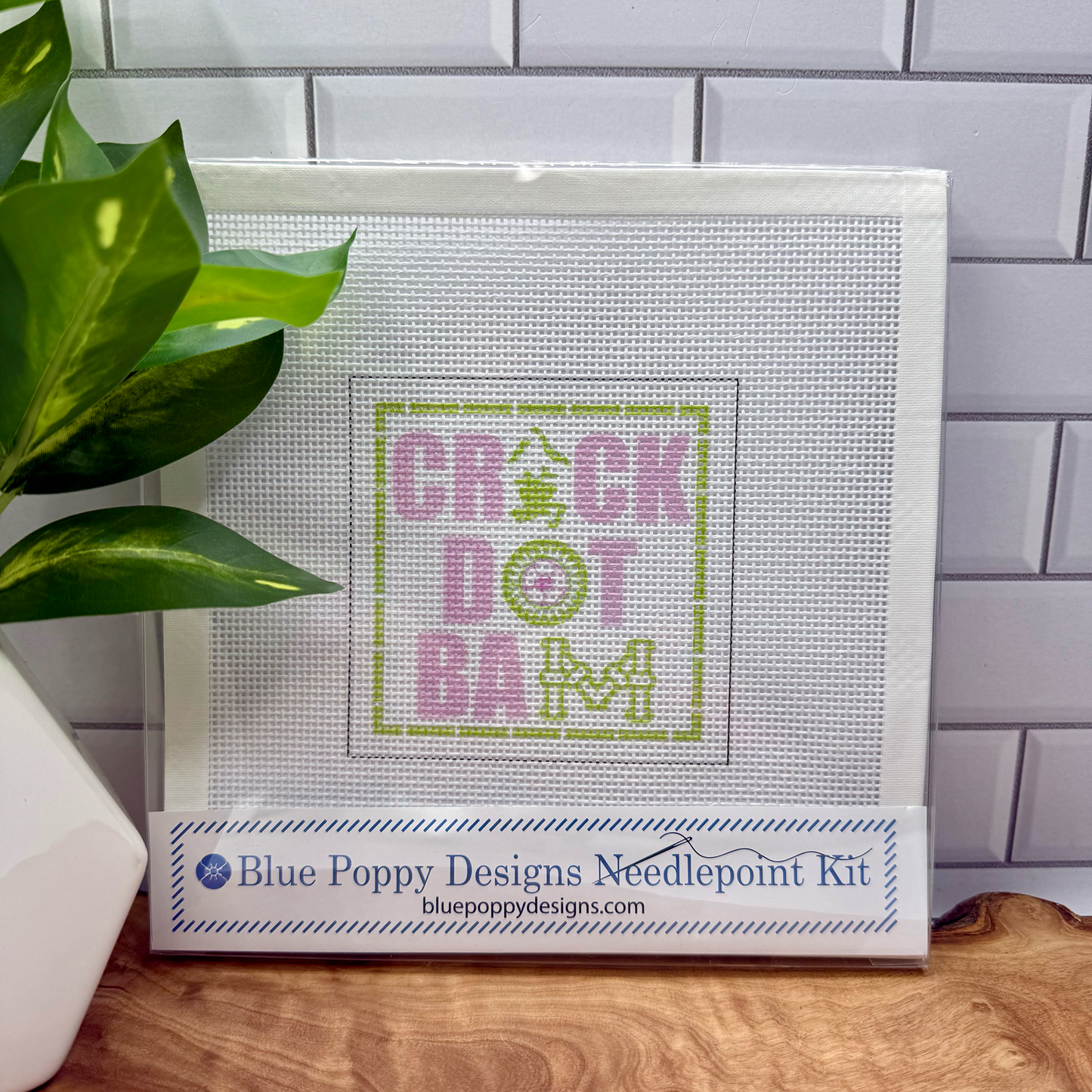 Crack Dot Bam Needlepoint Design