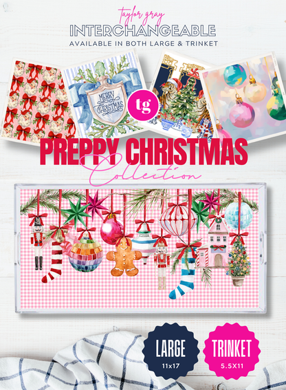 Mahjong Mat Preppy Christmas