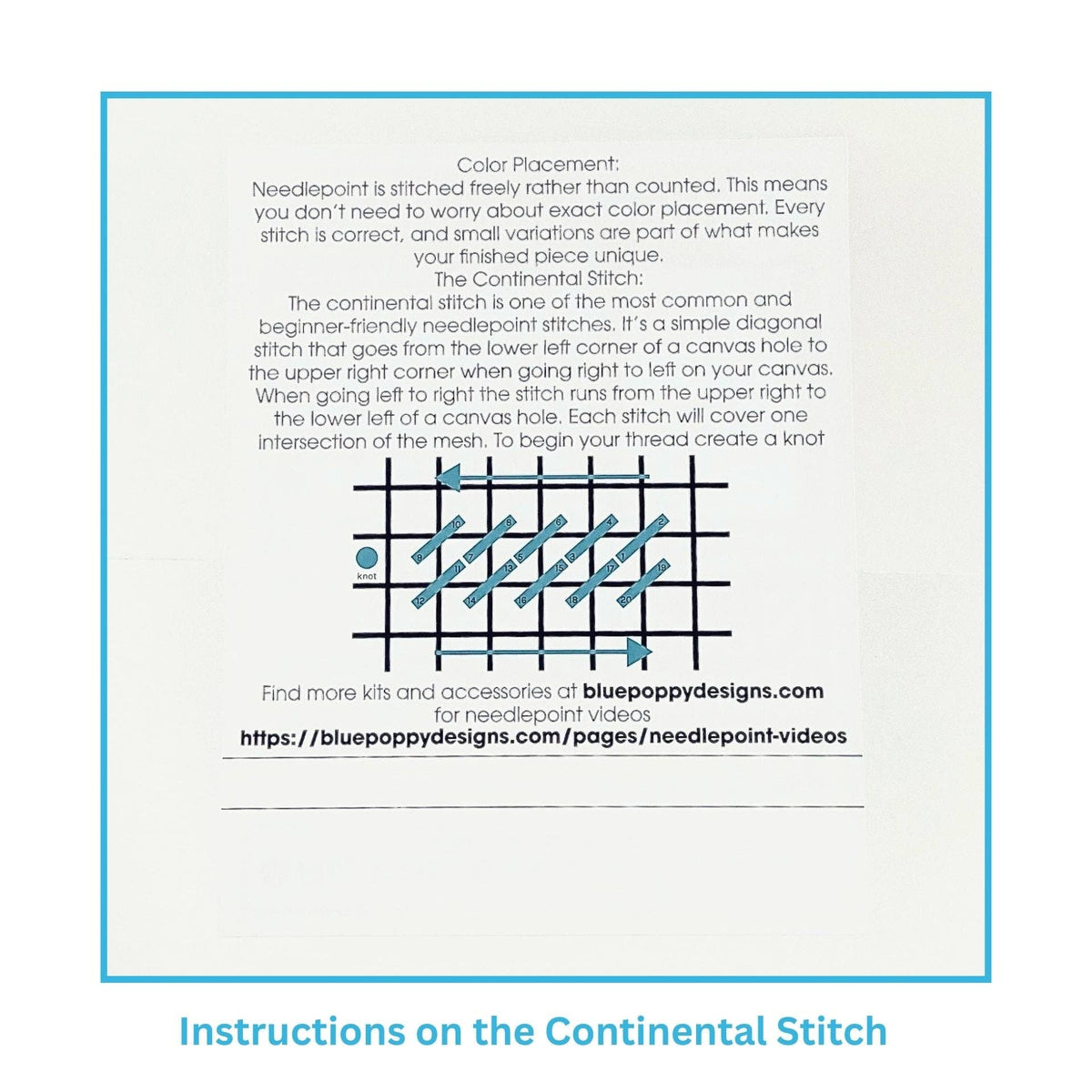 Crack Dot Bam Needlepoint Design