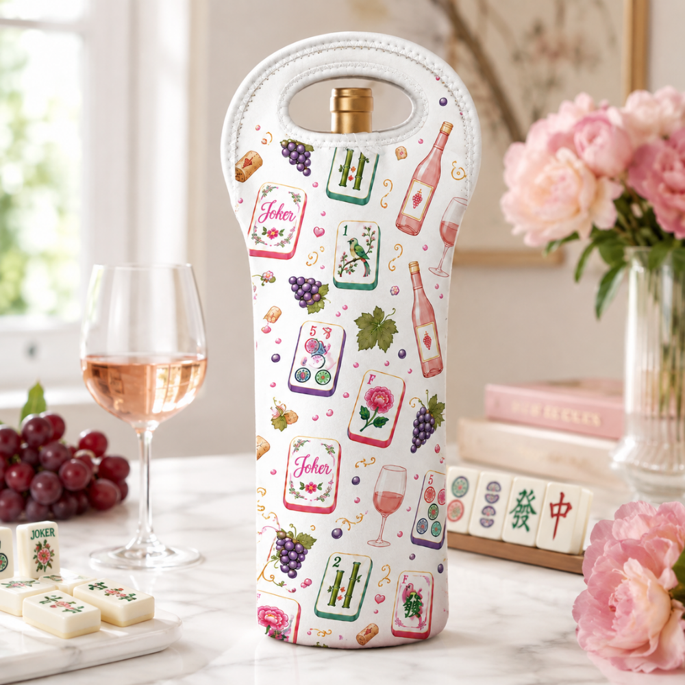 Mahj Wine Bottle Tote Bag