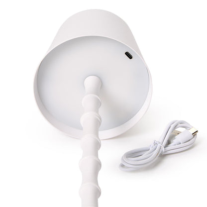 WHITE BAMBOO TABLE LAMP