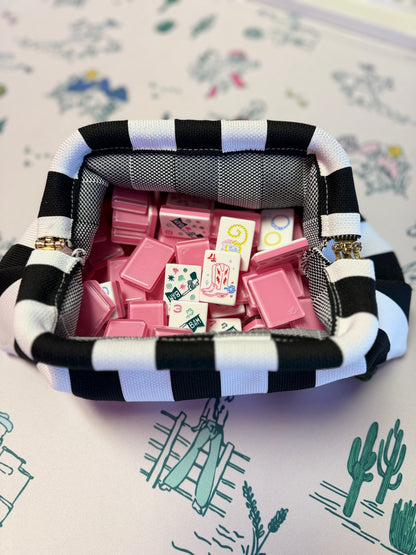 Woven Mahjong Tile Bag/Clutch