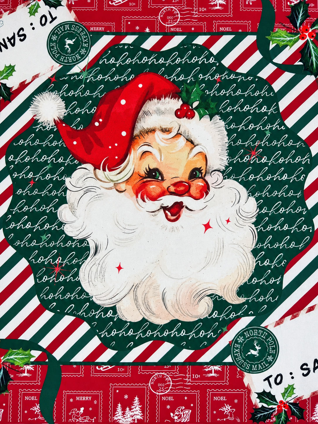 Letters to Santa 33"x33" Premium Mahjong Mat