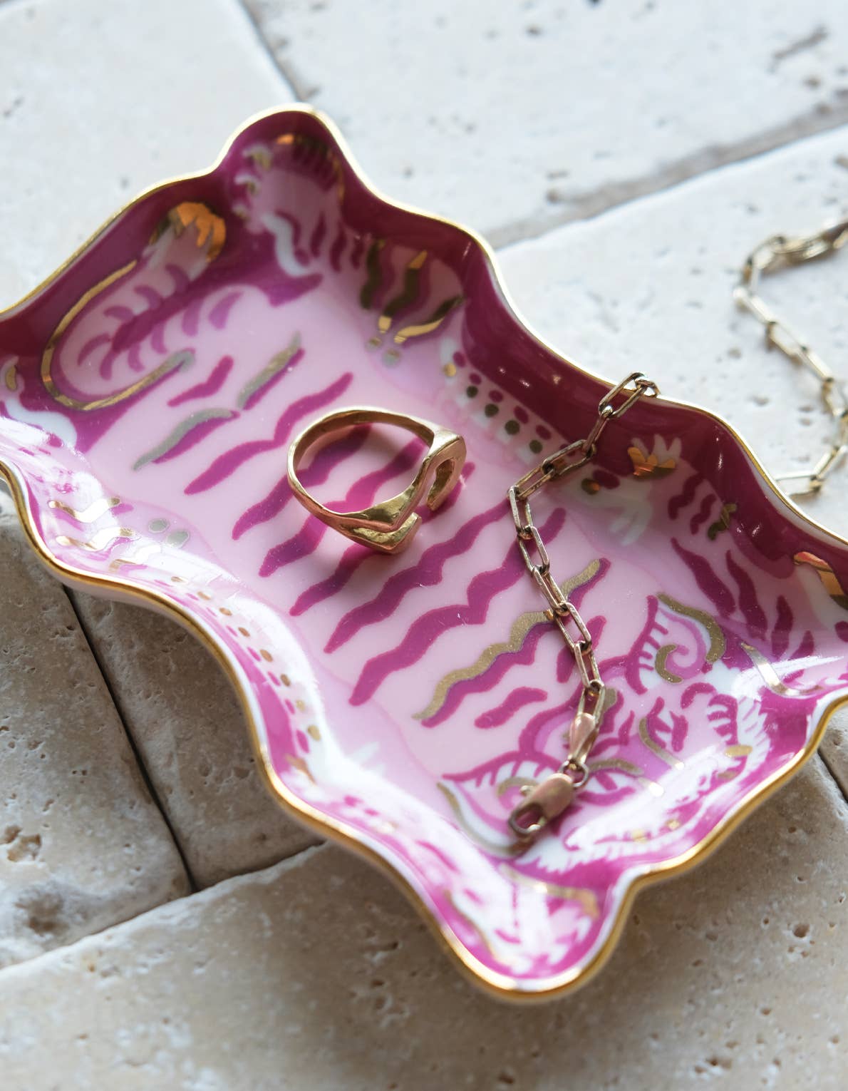 Porcelain Trinket Dish | Tibetan Tiger