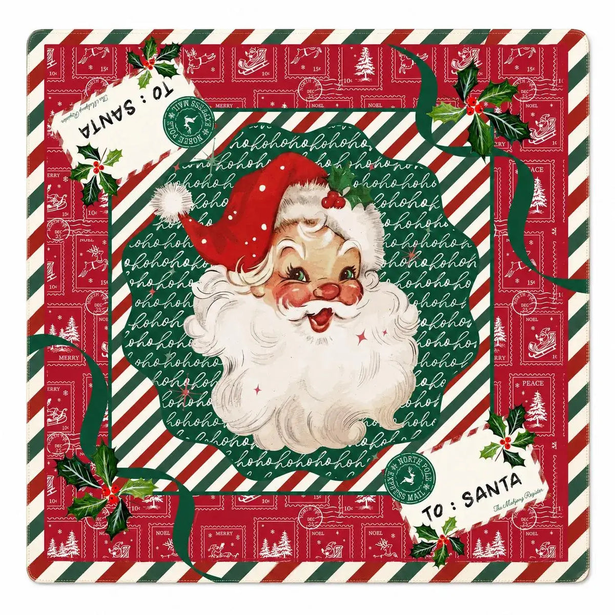 Letters to Santa 33"x33" Premium Mahjong Mat