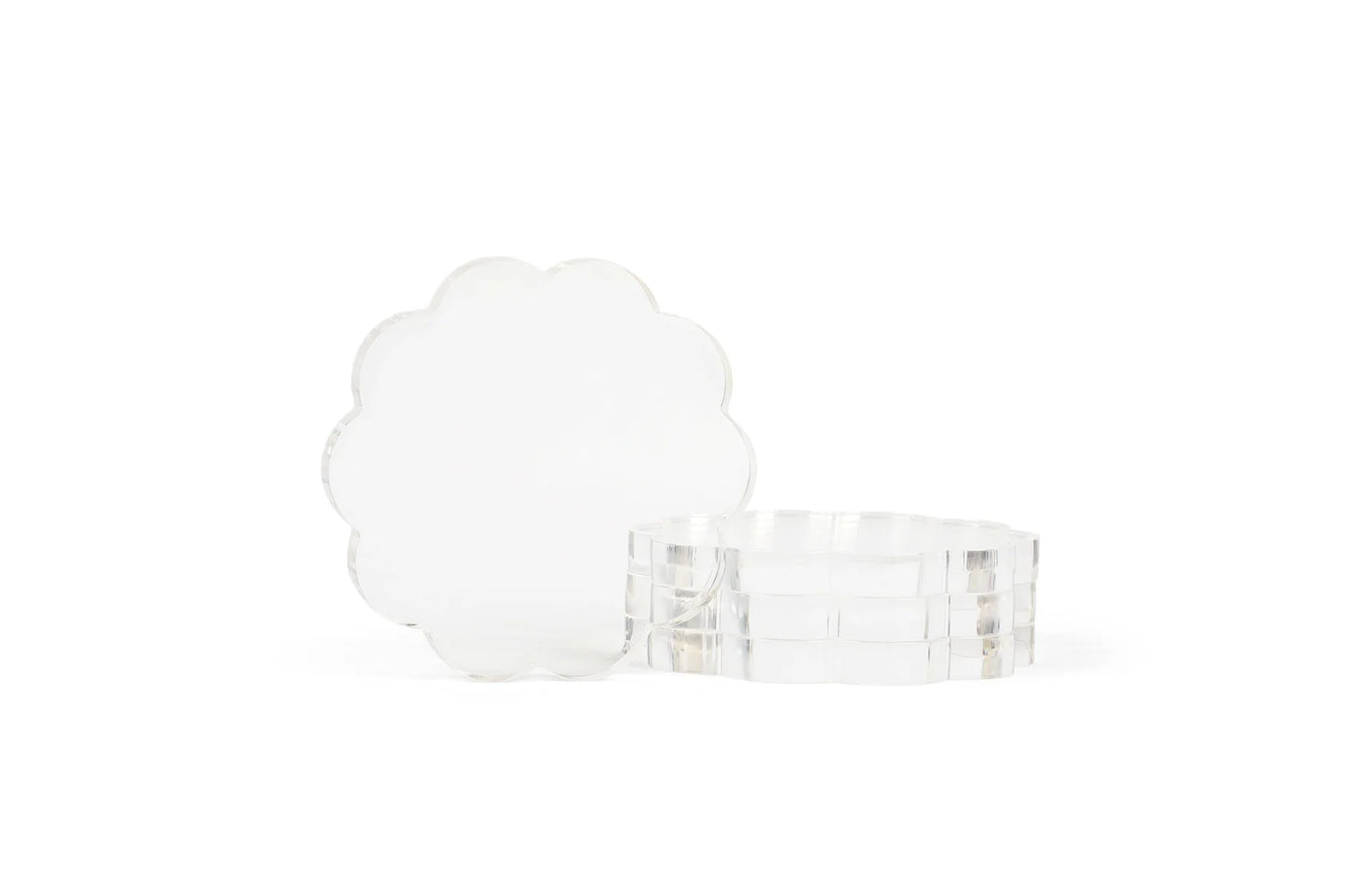 Scallop Coaster-CLEAR