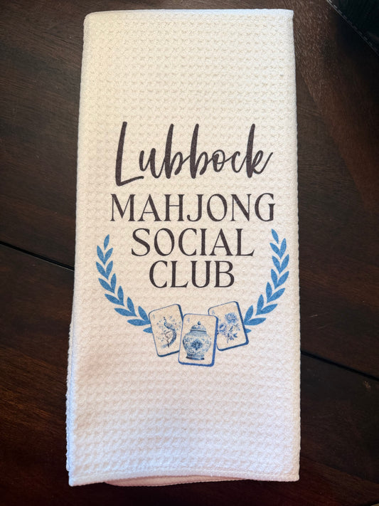 Lubbock Mahjong Social Club Towel