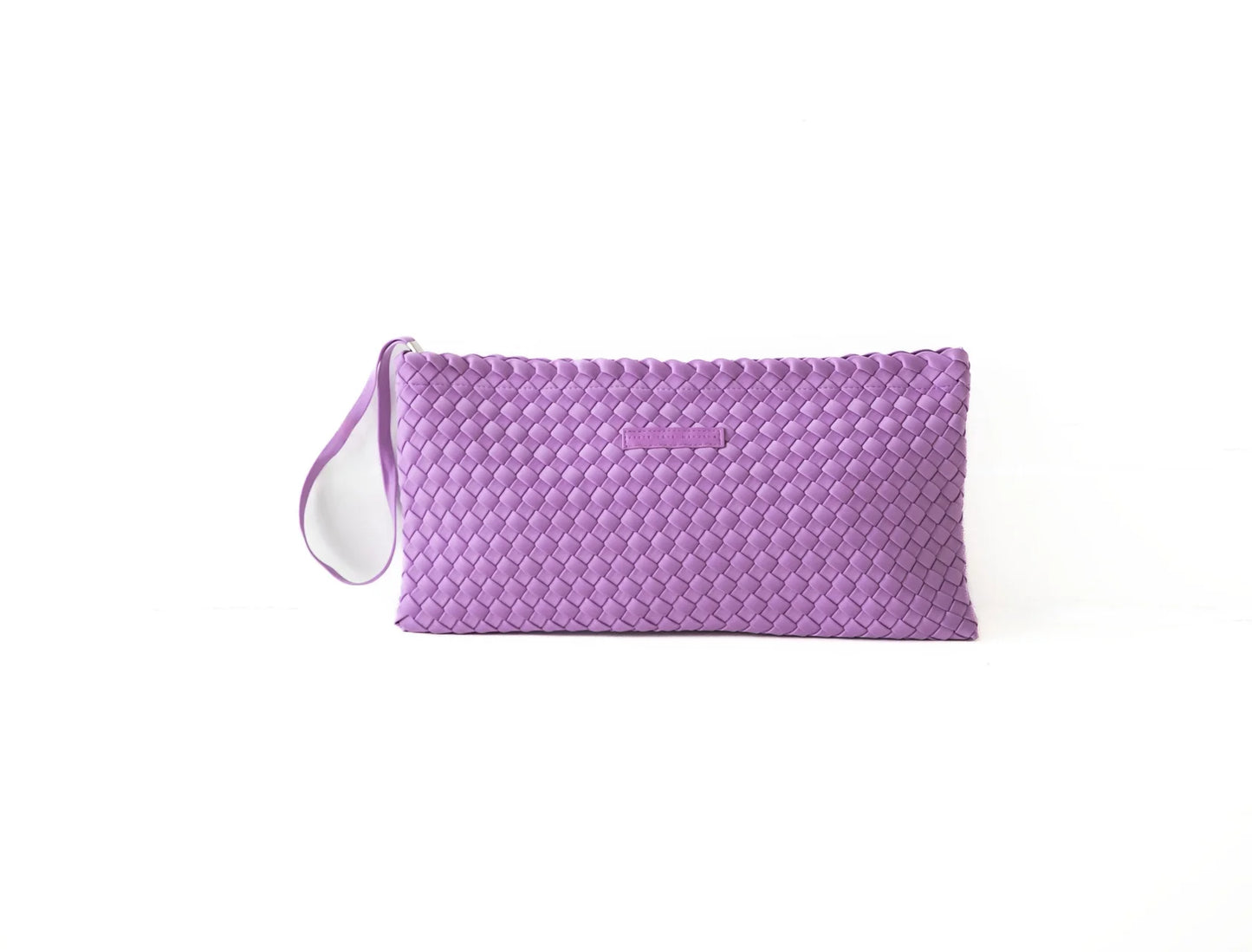 PEACE LOVE MAHJONG WOVEN TILE BAG - ORCHID