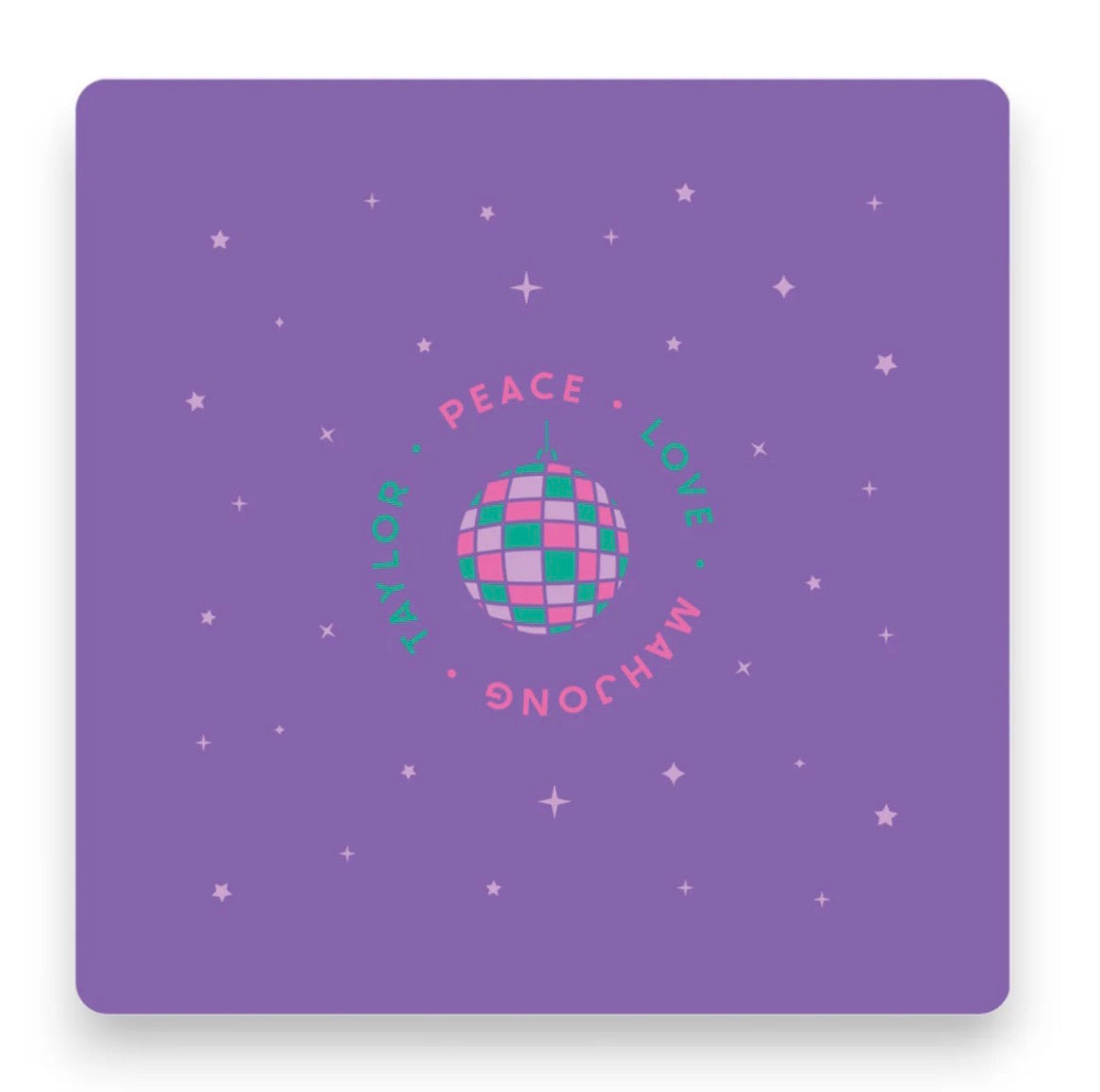 Icons Midnight Mat - Peace Love Mahjong
