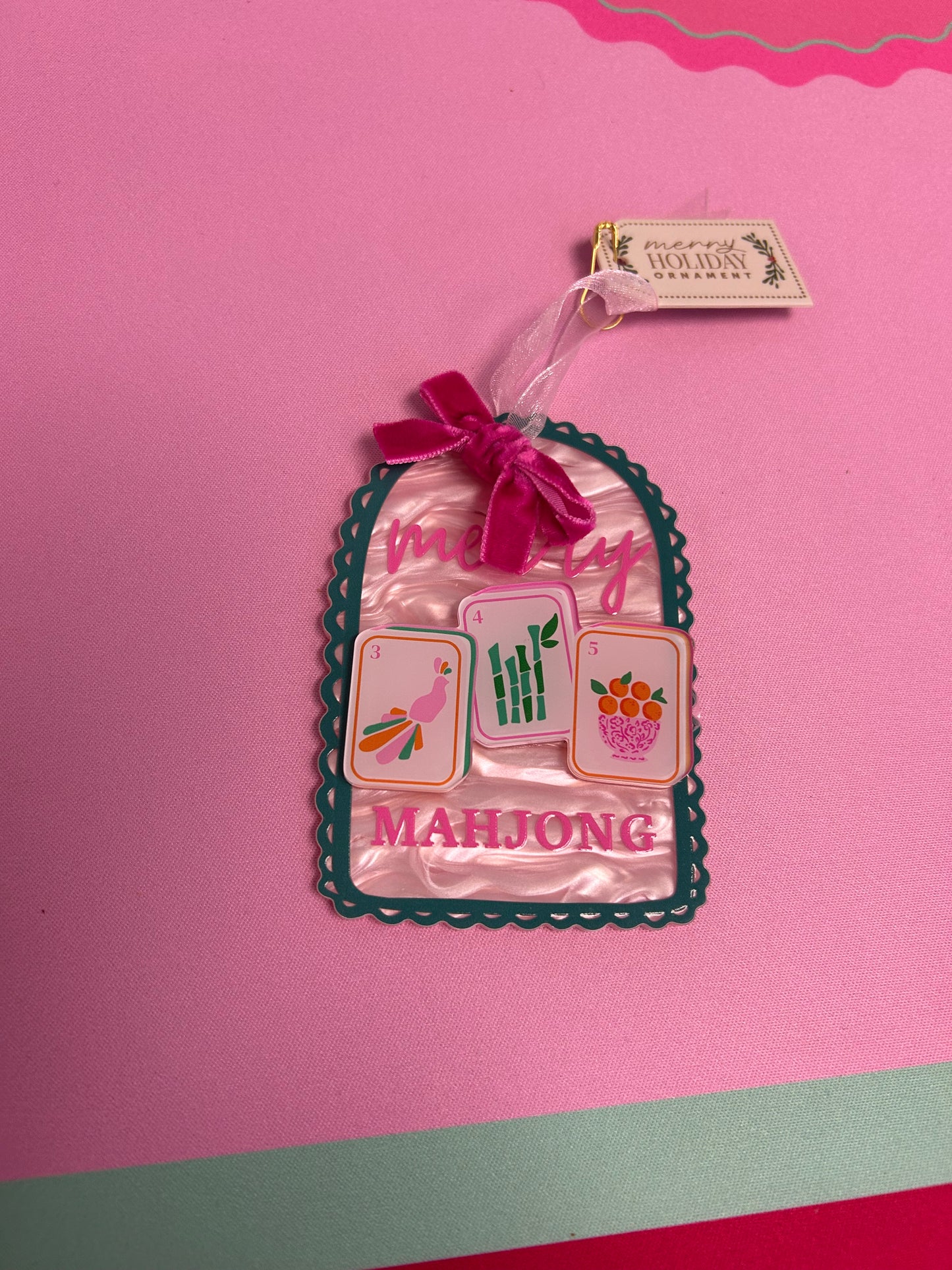 ACRYLIC MAHJONG ORNAMENT