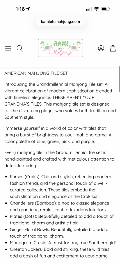 BAM LET'S MAHJONG GRANDMILLENIAL BUNDLE