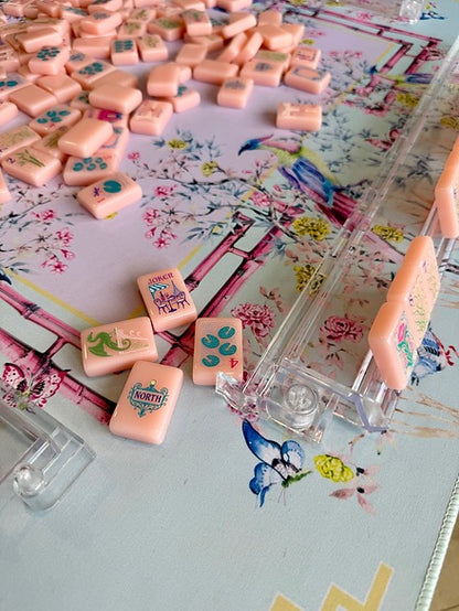 Taylor Gray Mahjong Mat - Emma's Garden