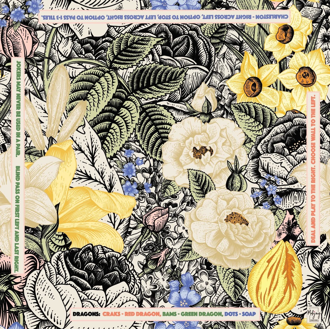 Bespoke Vintage Floral Mat
