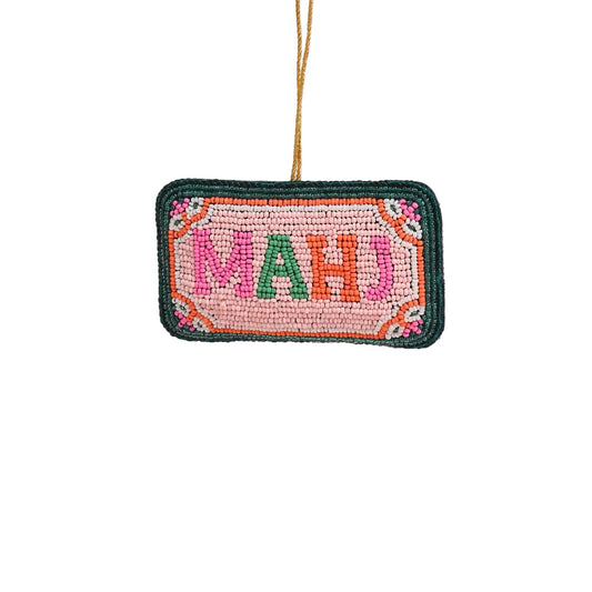 Handcrated Beaded Mahjong Ornament
