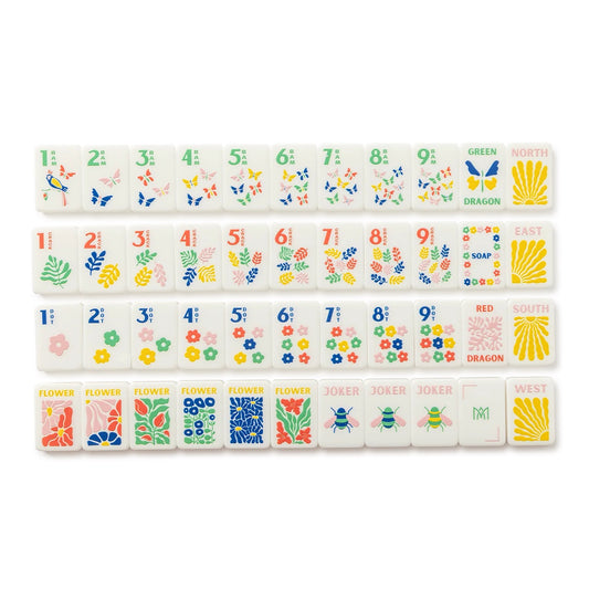 Garden Stampled Acrylic Tile Set - Amahj Line