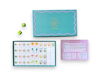 Peace Love Mahjong OG Mahj Tiles & Pouch - Vibrant Vibes