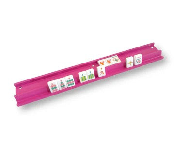 Pink Mahjong Racks & Pushers (Set of 4) Peace Love Mahjong