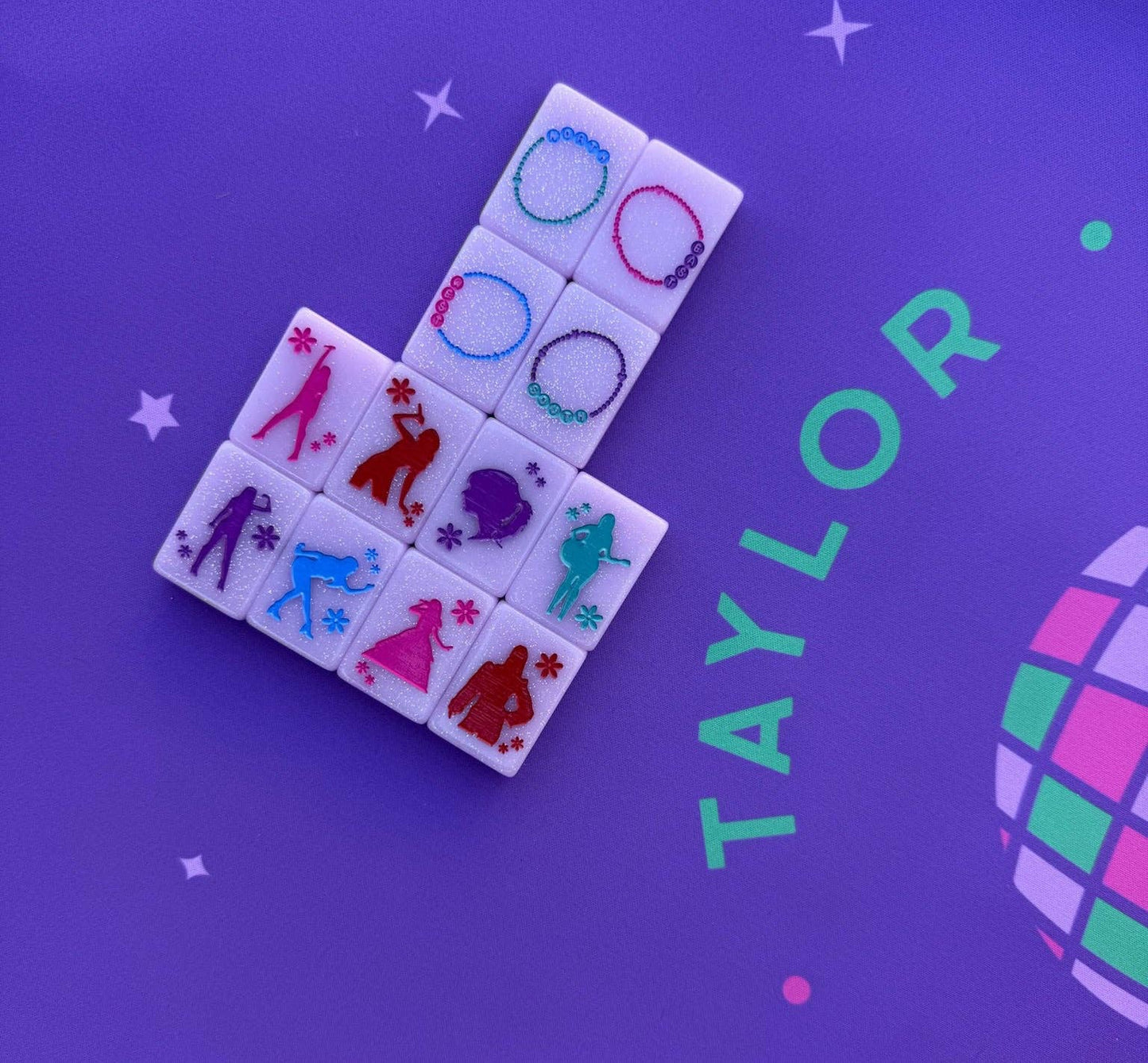 Taylor's Tiles Mahjong Tiles w/Neoprene Tile Bag