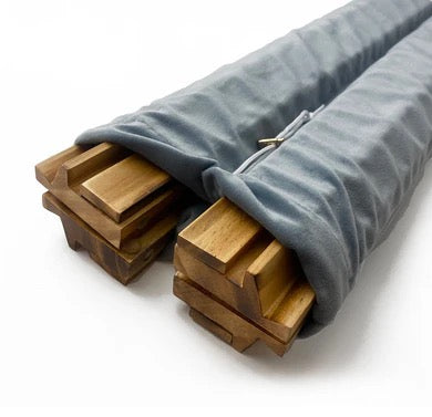 Gray Rack Bag Peace Love Mahjong