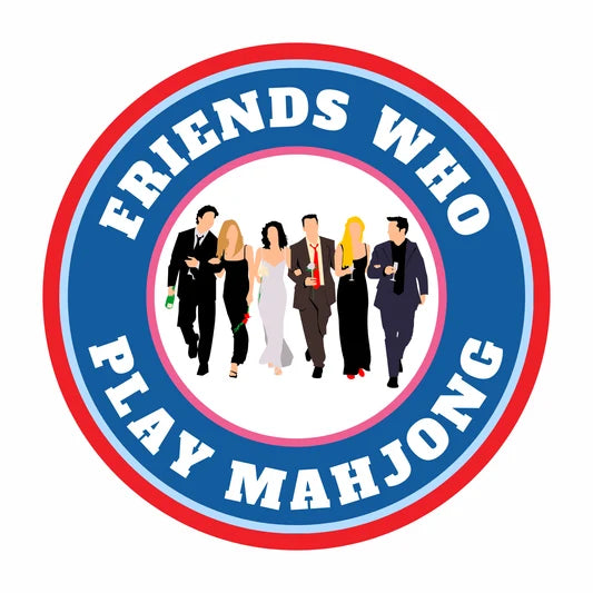 FRIENDS WHO PLAY MAHJONG STICKER