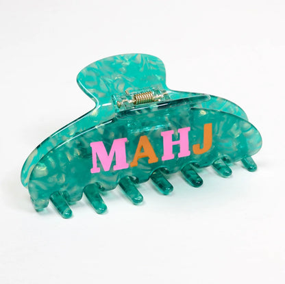 MAHJ HAIR CLIP-GREEN