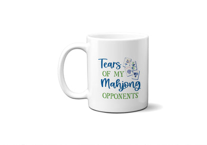 Mahjong Tears Coffee Cup Tile Decor Hostess Gift Funny Mahj