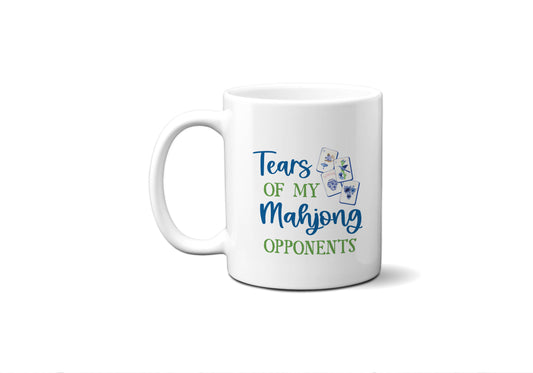 Mahjong Tears Coffee Cup Tile Decor Hostess Gift Funny Mahj