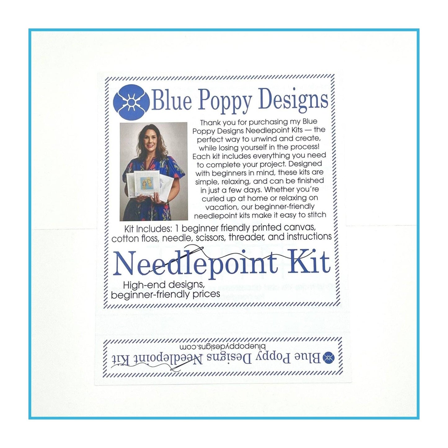 Crack Dot Bam Needlepoint Design