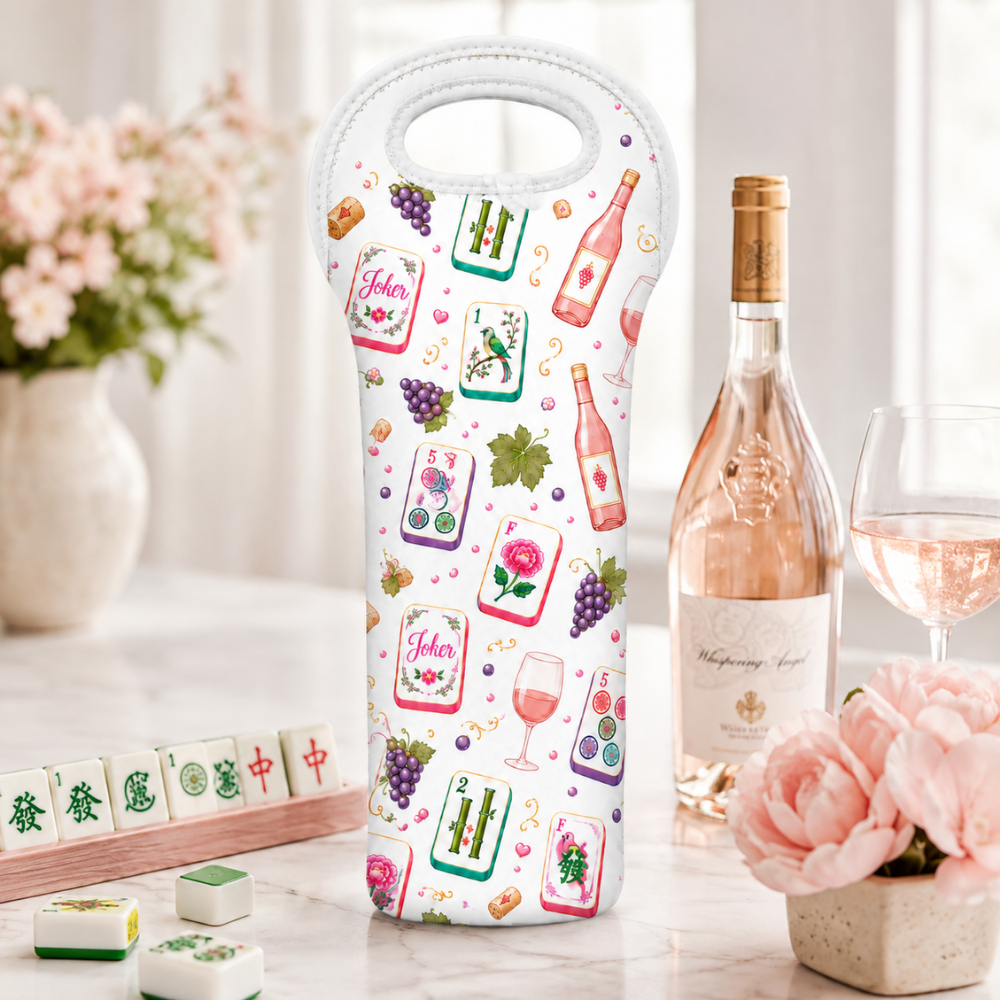Mahj Wine Bottle Tote Bag