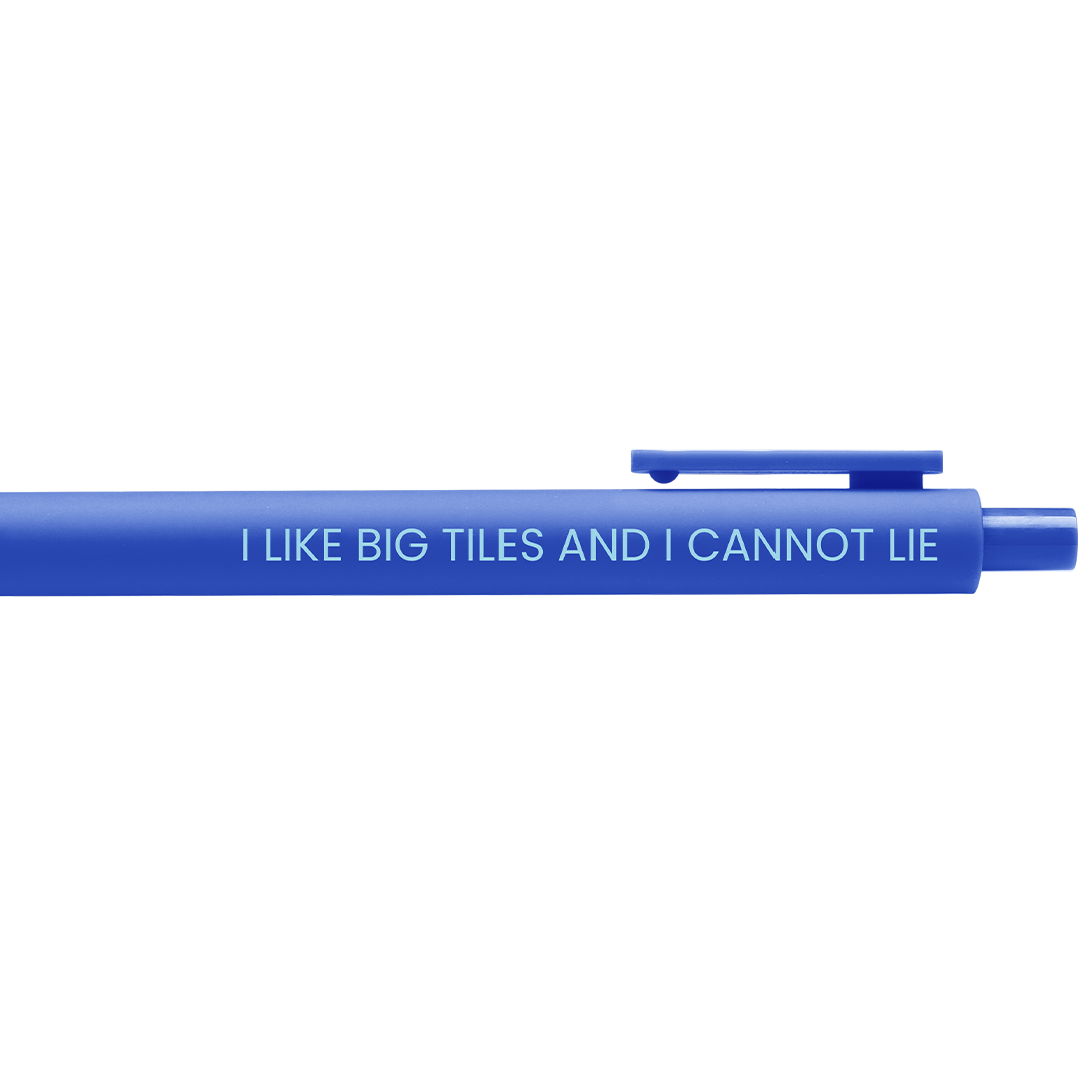 I Like Big Tiles and I Cannot Lie, Mahjong, Gel Pen