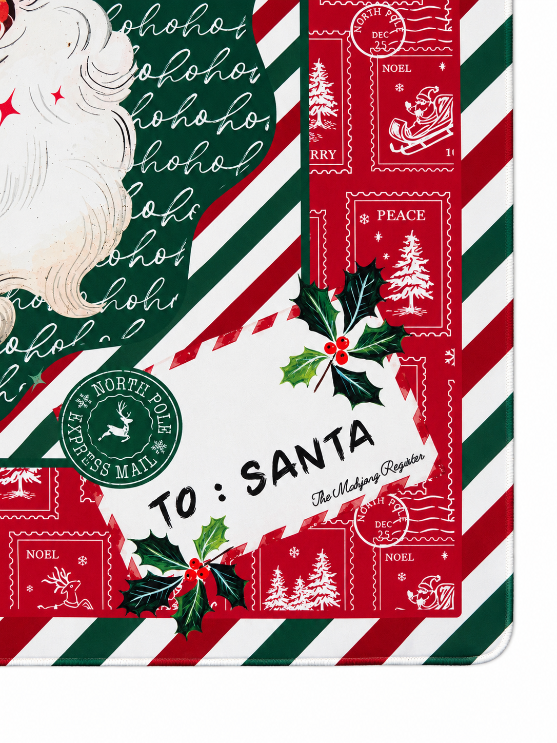 Letters to Santa 33"x33" Premium Mahjong Mat
