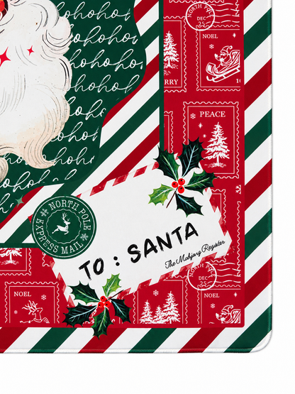 Letters to Santa 33"x33" Premium Mahjong Mat