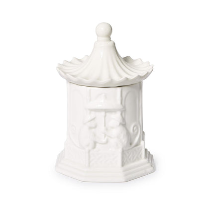 Pagoda Filled Candle with Amber Scent in Gift Box