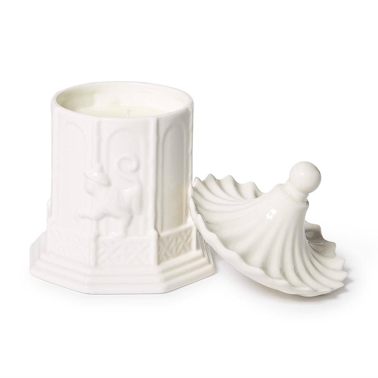 Pagoda Filled Candle with Amber Scent in Gift Box