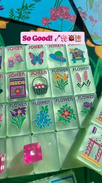 BESPOKE MAHJONG GARDEN GLOW TILES