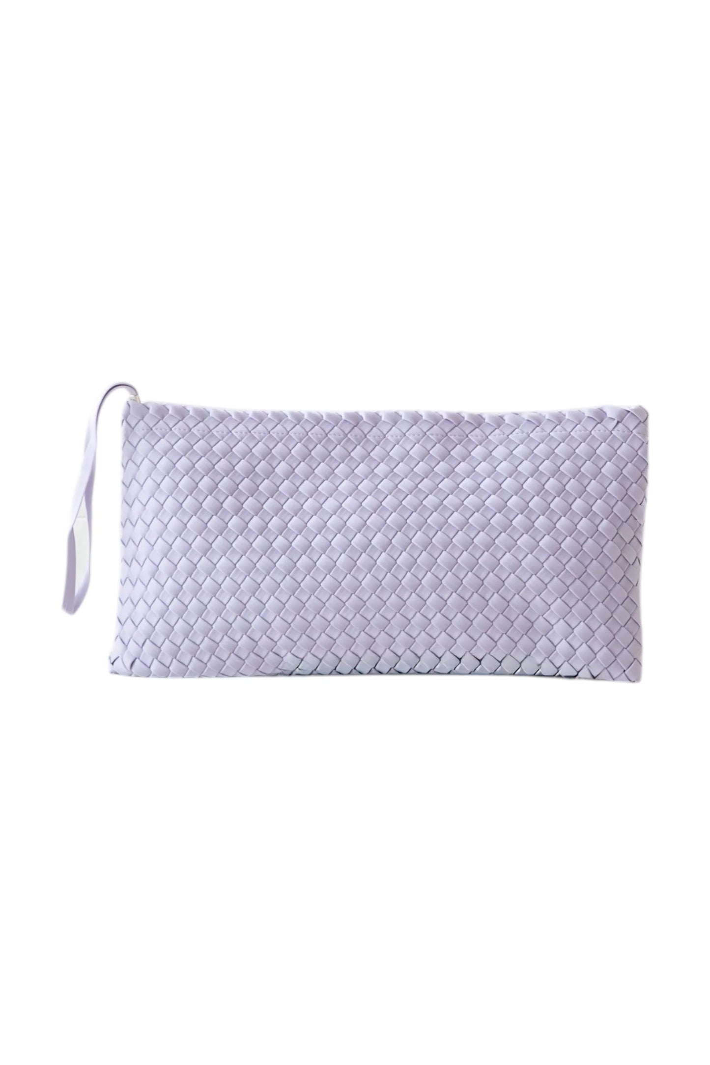 PEACE LOVE MAHJONG WOVEN TILE BAG - LAVENDAR