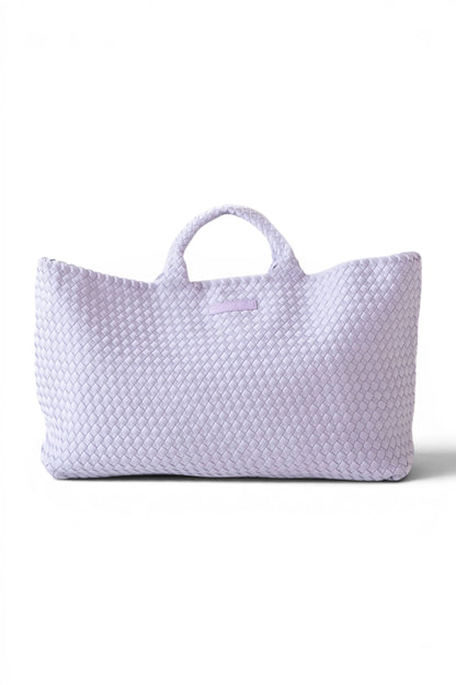 LAVENDAR PEACE LOVE MAHJONG WOVEN CARRYALL & TILE BAG