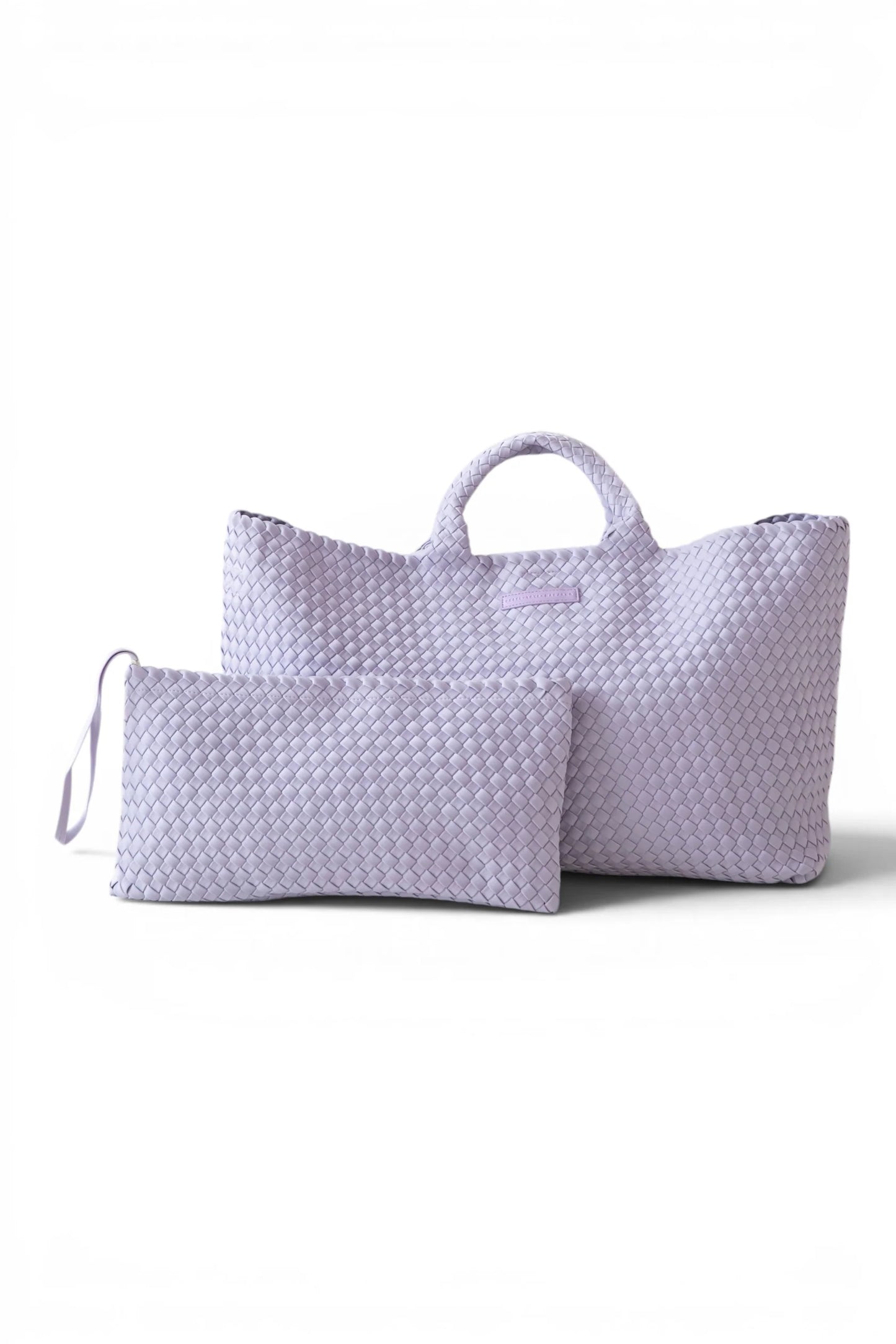 LAVENDAR PEACE LOVE MAHJONG WOVEN CARRYALL & TILE BAG