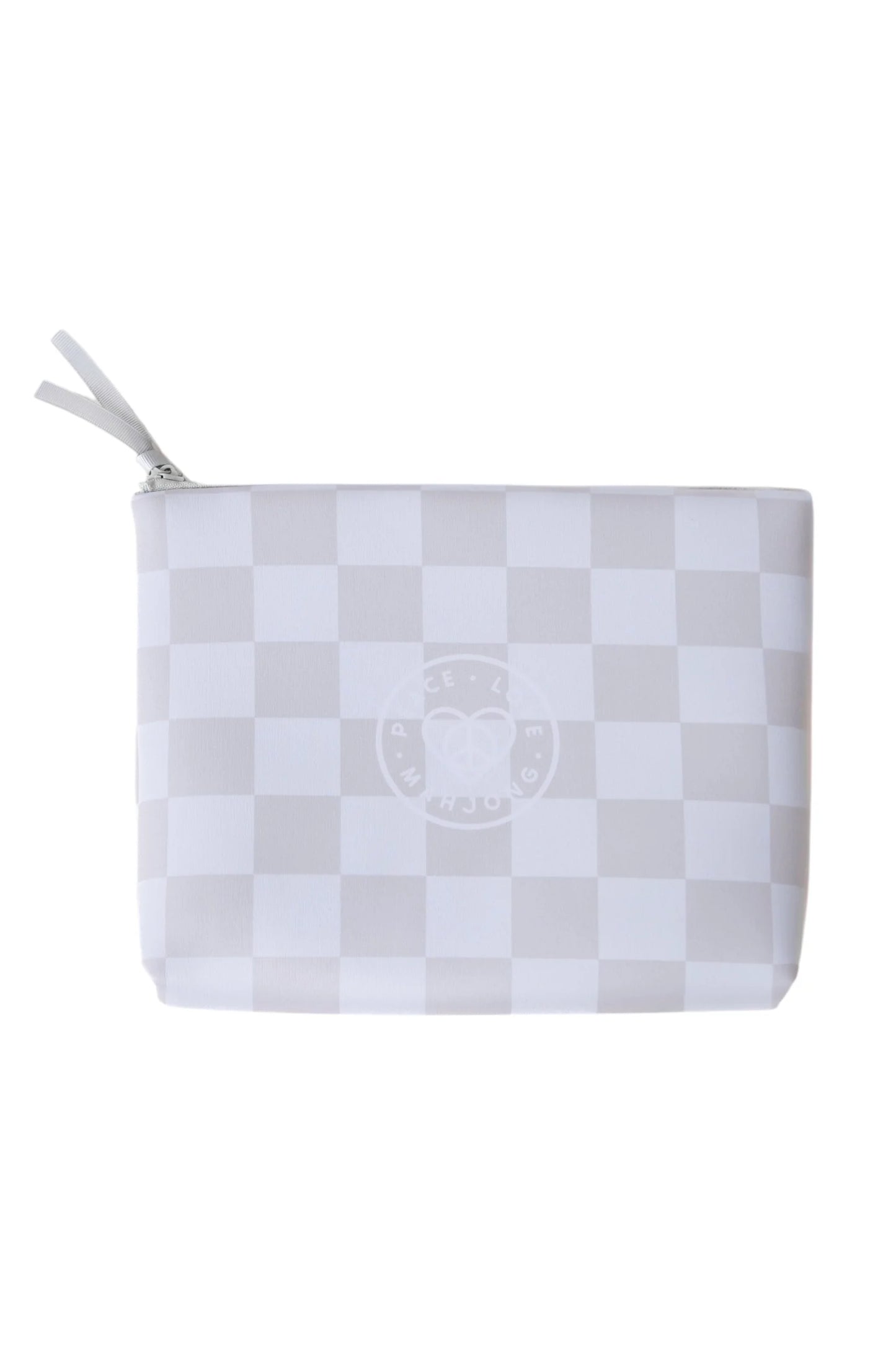 PEACE LOVE MAHJONG - Mod French Blue Mahjong Tiles + Tile Pouch + Dice