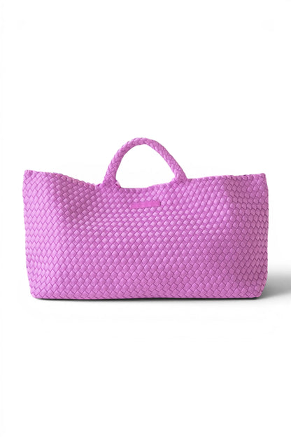 ORCHID PEACE LOVE MAHJONG WOVEN CARRYALL AND TILE BAG