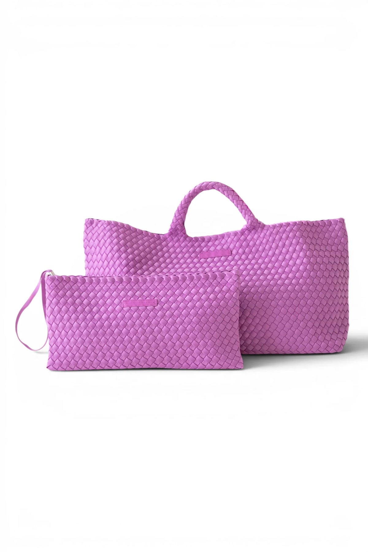 ORCHID PEACE LOVE MAHJONG WOVEN CARRYALL AND TILE BAG