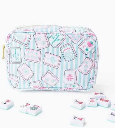 Rectangle Mahjong Striped Bag