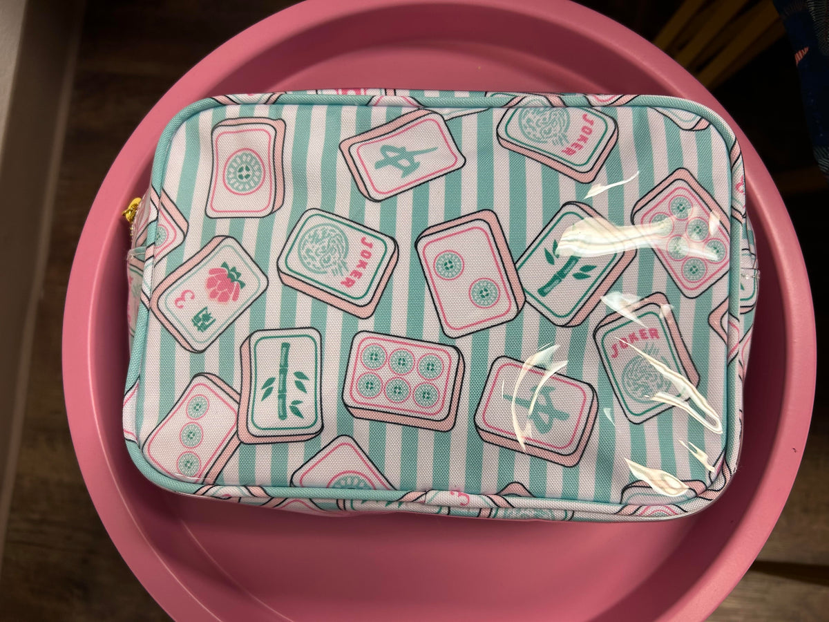 Rectangle Mahjong Striped Bag