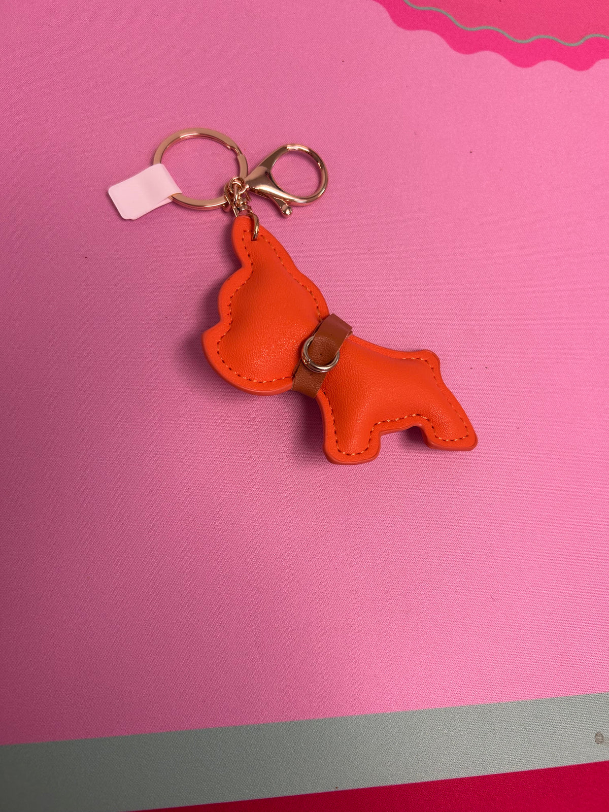 ORANGE DOG KEY CHARM