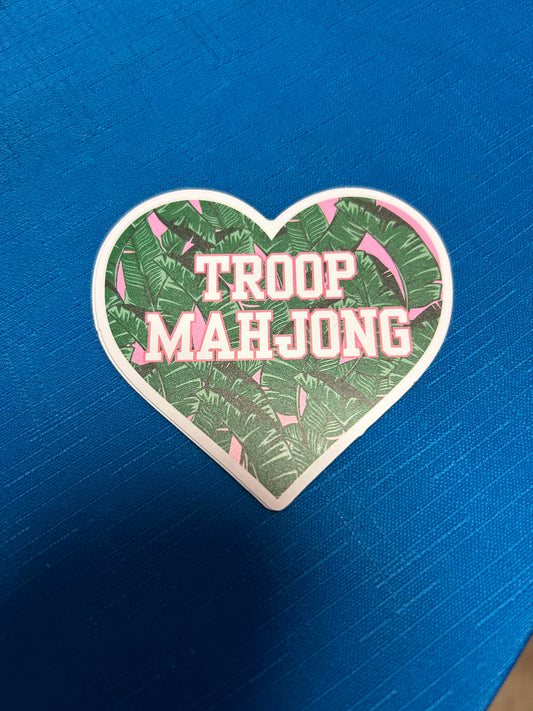 Troop Mahjong Heart Sticker